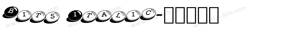 Bits Italic字体转换